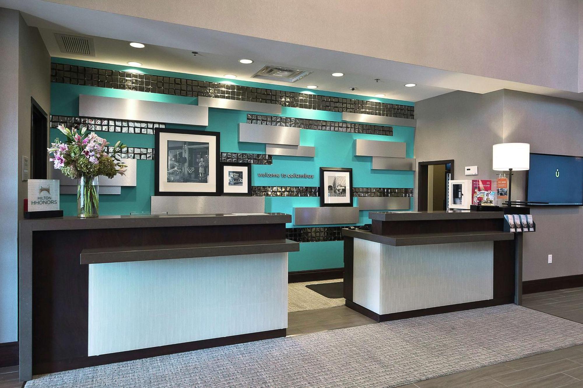 Hampton Inn & Suites Columbus/University Area Bagian luar foto